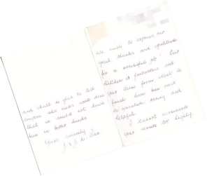 "We wish to express our great thanks and gratitude for a wonderful job! Our kitchen is fantastic... I cannot recommend your service too highly...J & J Pace"